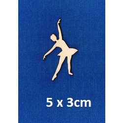 Baletnica V , baletnica 5x3cm, sklejka 3mm / 0755